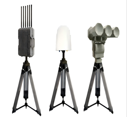 10 Km Passive Direction Finding Multi-Band Suppression Anti Drone System Web App Central Control