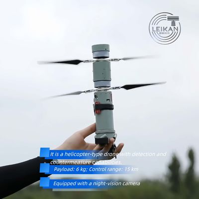 15km Flight Radius  6 KG Load  Throwing AI Drone Foldable Lightweight